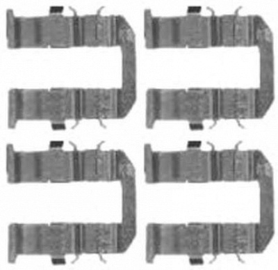 HELLA PAGID 8dz355205131 -  Комплектующие, колодки дискового тормоза